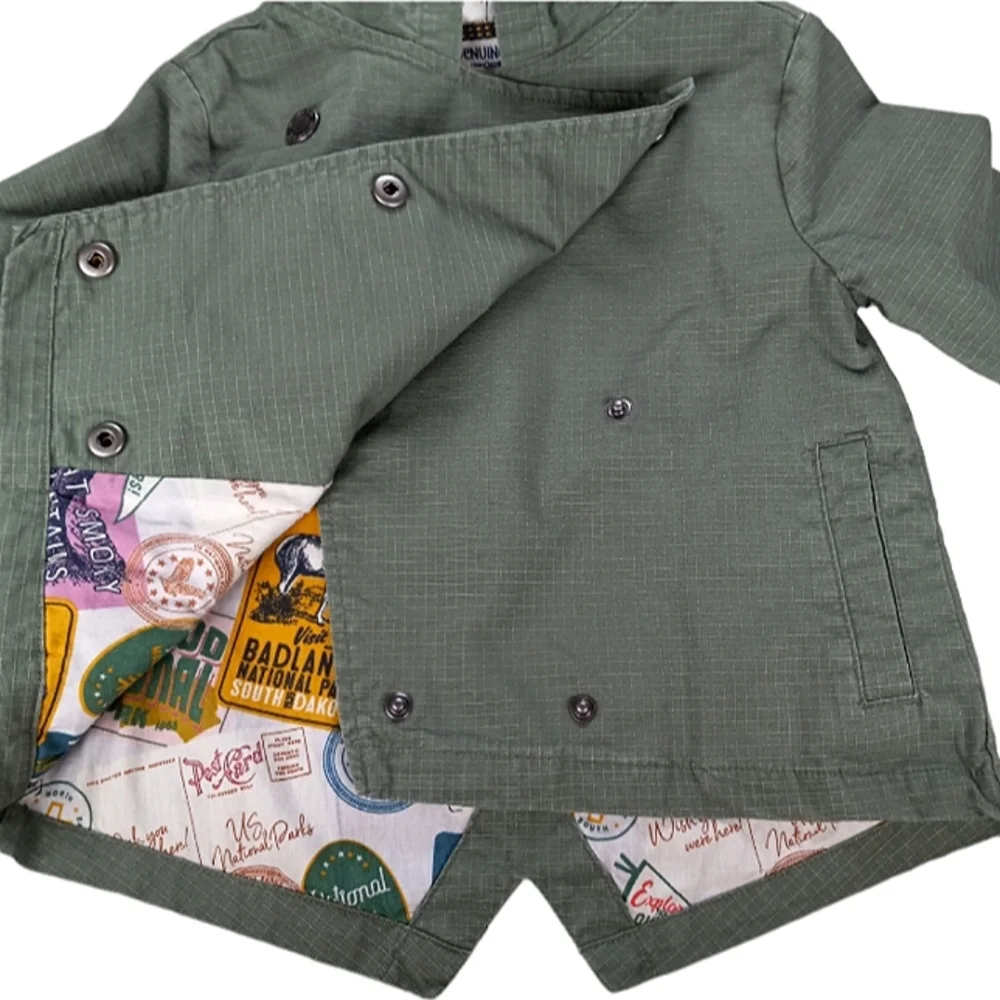 OshKosh Jacket Snap Front Girl's Size 4T - Picture 3 of 6
